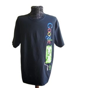 Google Serve 2011 T Shirt Size XL Black Men's